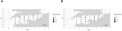 Impact of environmental conditions on English Channel long-finned squid (Loligo spp.) recruitment strength and spatial location